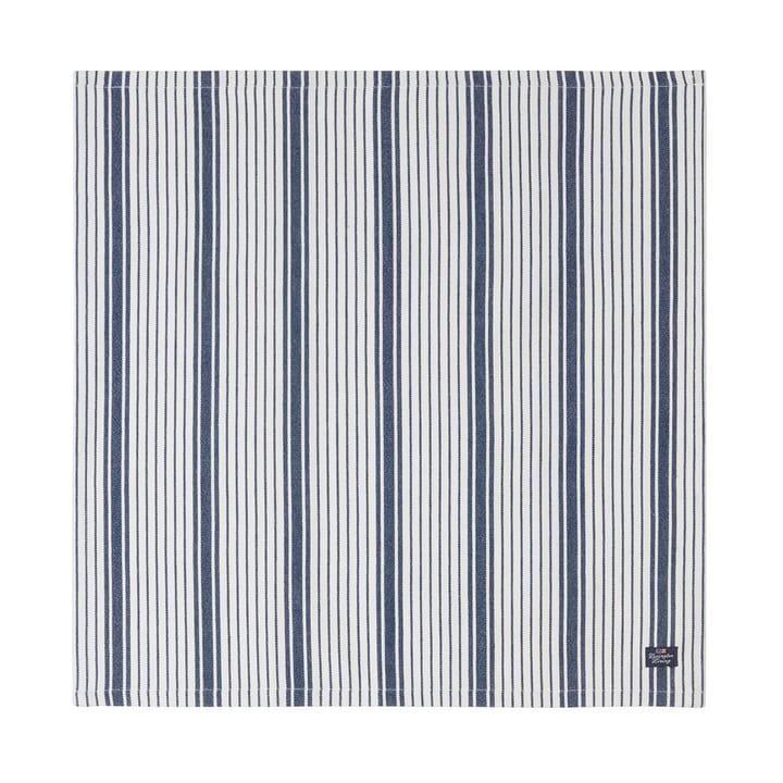 Striped Organic Cotton servett 50x50 cm - Navy - Lexington