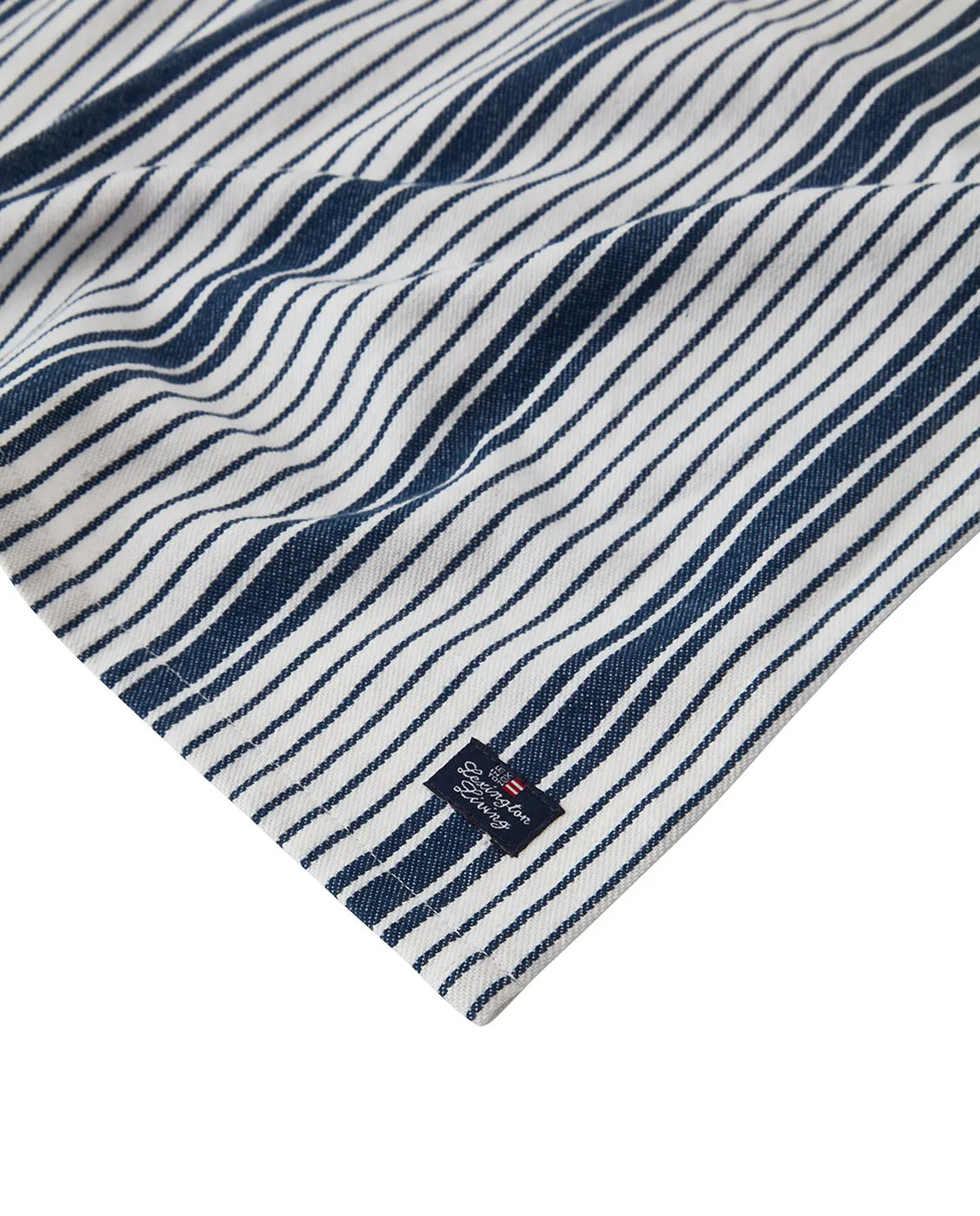 Striped Organic Cotton servett 50x50 cm, Navy Lexington