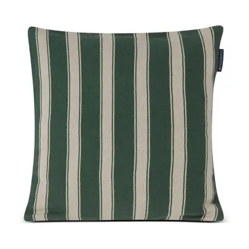 Structure Striped Linen Cotton kuddfodral 50x50 cm - Green-beige - Lexington