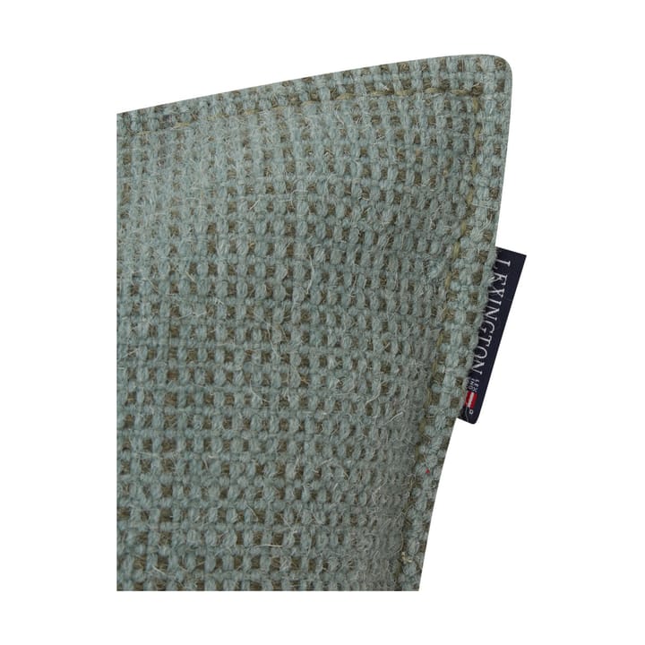 Structured Wool Cotton mix kuddfodral 50x50 cm, Green Lexington