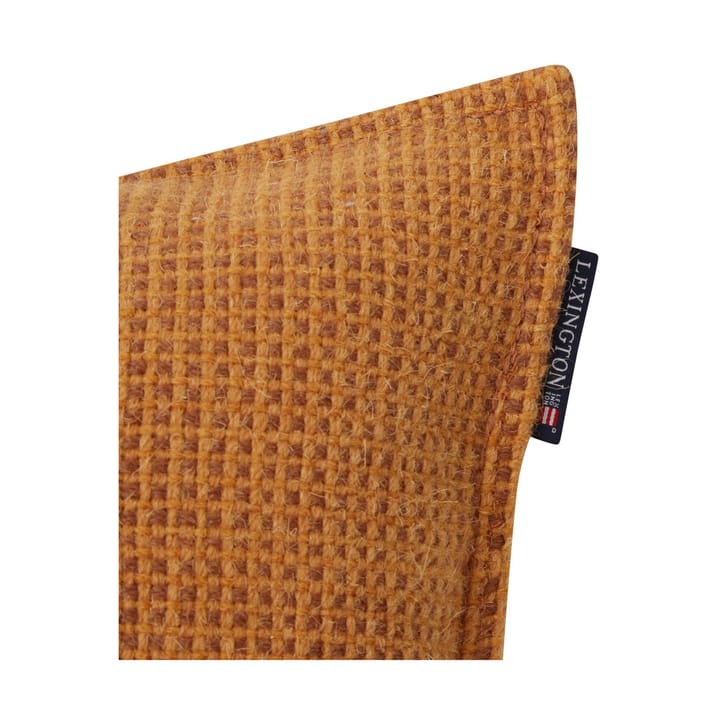 Structured Wool Cotton mix kuddfodral 50x50 cm, Mustard Lexington