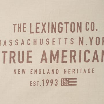True American Cotton Canvas kuddfodral 50x50 cm - Ljusbeige - Lexington