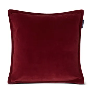 Velvet kuddfodral med kant 50x50 cm - Dark red - Lexington