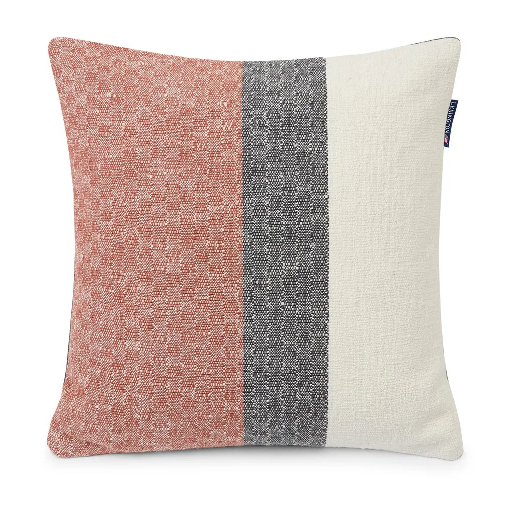 Lexington Vertical Striped Cotton kuddfodral 50x50 cm Copper-gray