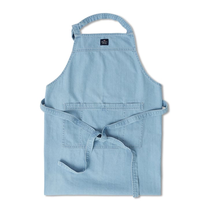 Washed denim förkläde 80x105 cm, Light blue Denim Lexington