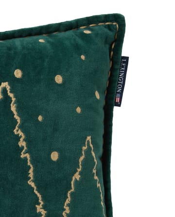 Winter House eko. sammetsbomull kudde 30x50 cm - Green-Light Beige - Lexington