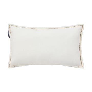Winter House eko. sammetsbomull kudde 30x50 cm - White-Light beige - Lexington
