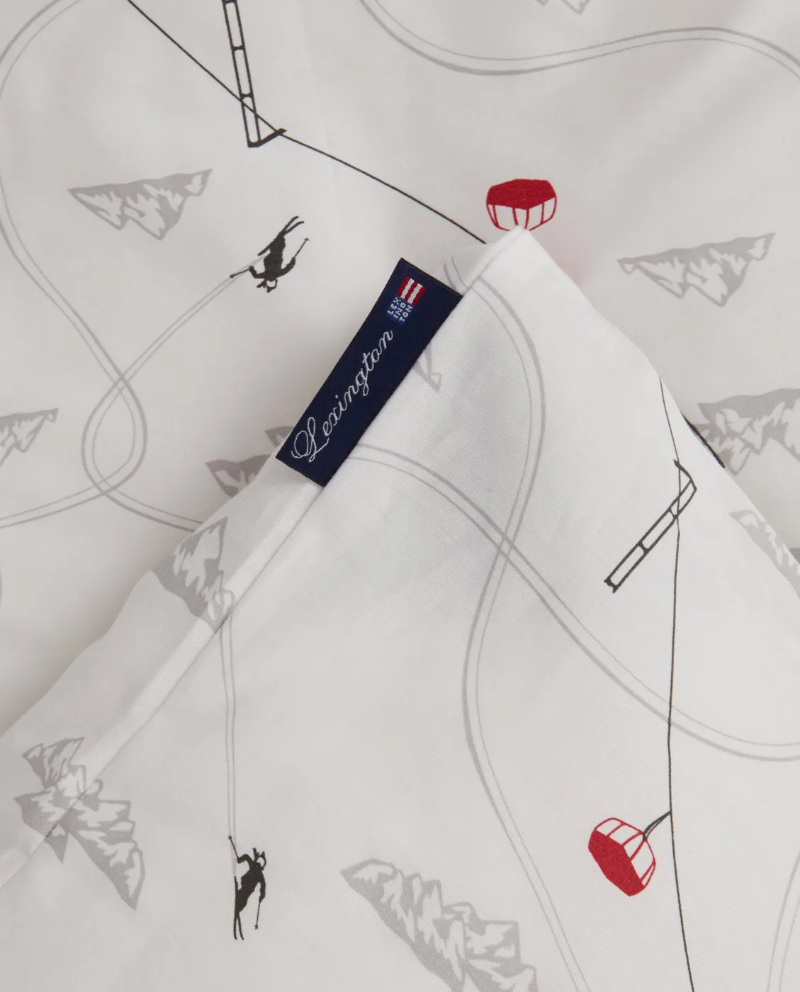 Winter Printed Cotton Sateen bäddset, 50x60 cm, 150x210 cm Lexington