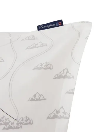 Winter Printed Cotton Sateen örngott 50x90 cm - White-gray-red - Lexington