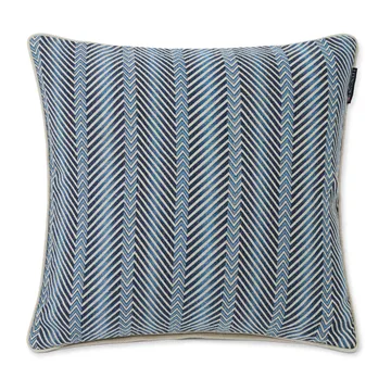 Zig Zag Printed kuddfodral 50x50 cm - Blue-beige - Lexington