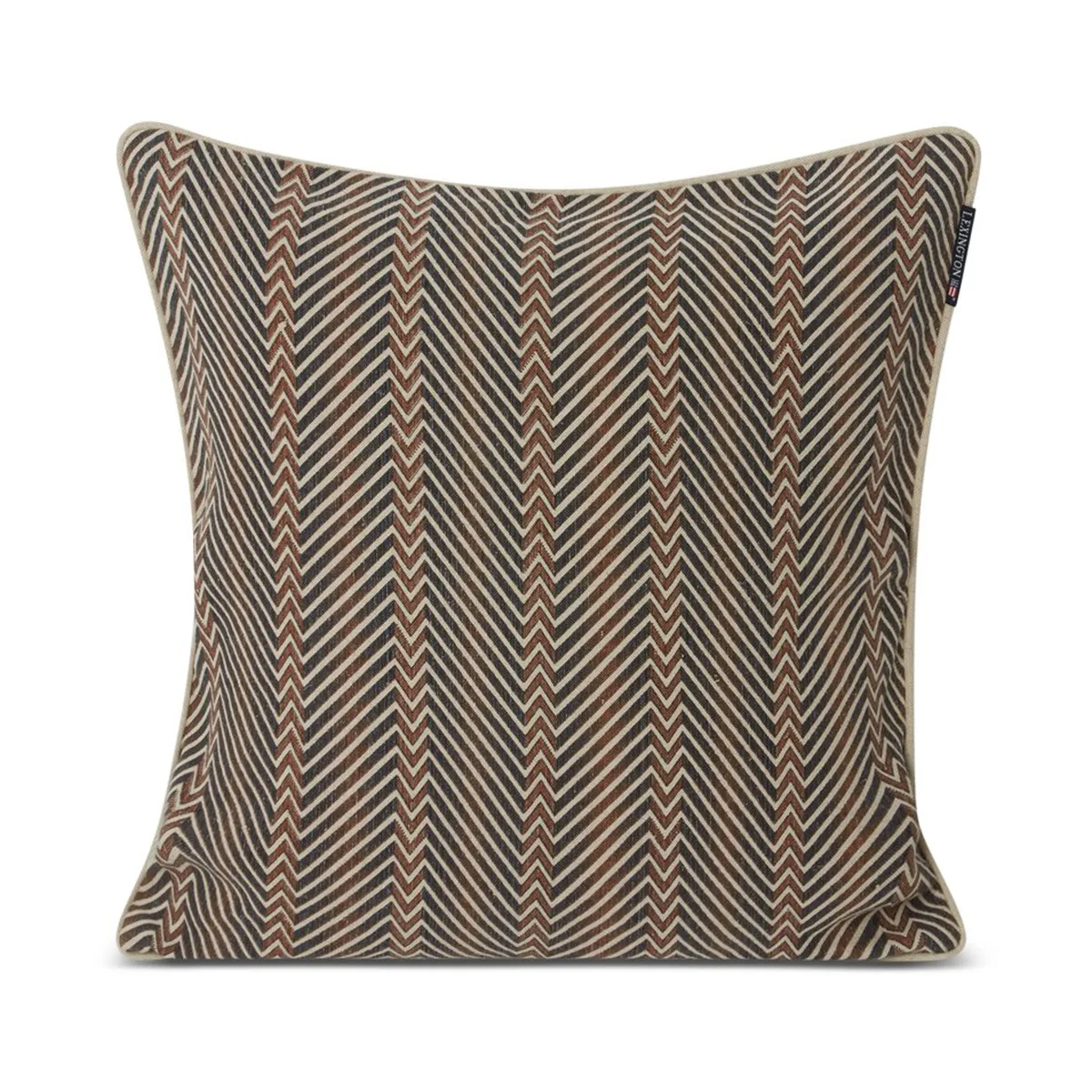 Lexington Zig Zag Printed kuddfodral 50x50 cm Brown-beige