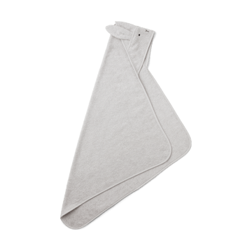 Albert badcape handduk med huva 70x70 cm - Rabbit dumbo grey - Liewood