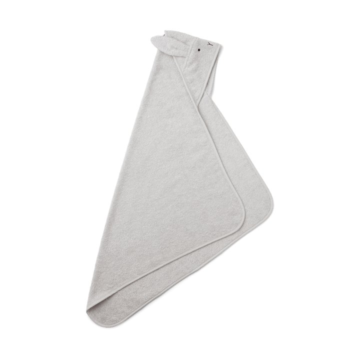Albert badcape handduk med huva 70x70 cm, Rabbit dumbo grey Liewood