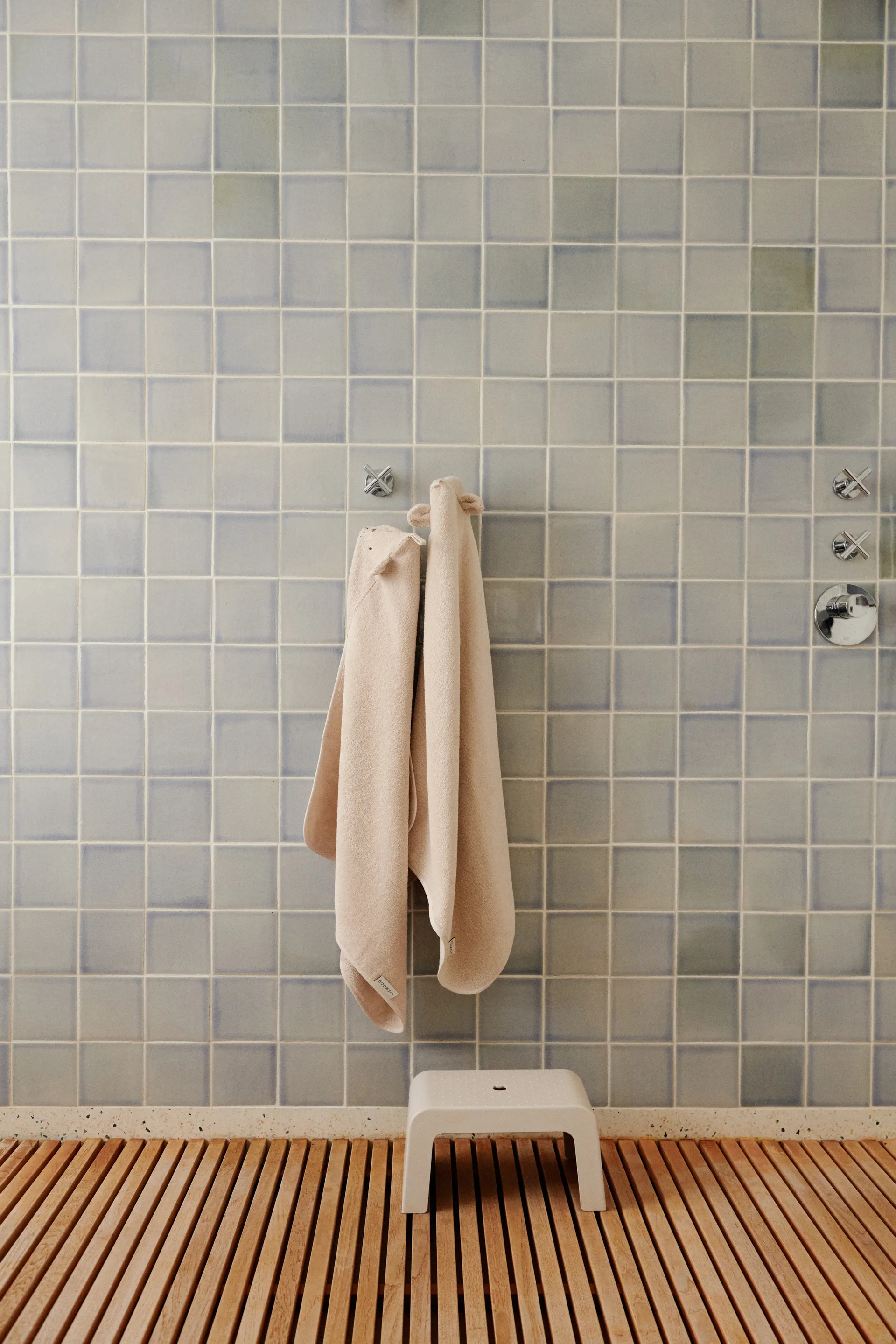 Albert badcape handduk med huva 70x70 cm, Sandy Liewood