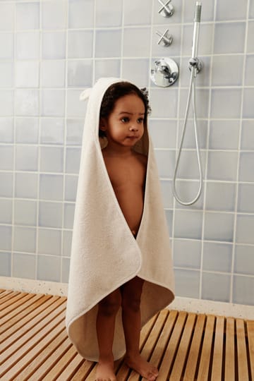 Albert badcape handduk med huva 70x70 cm - Sandy - Liewood