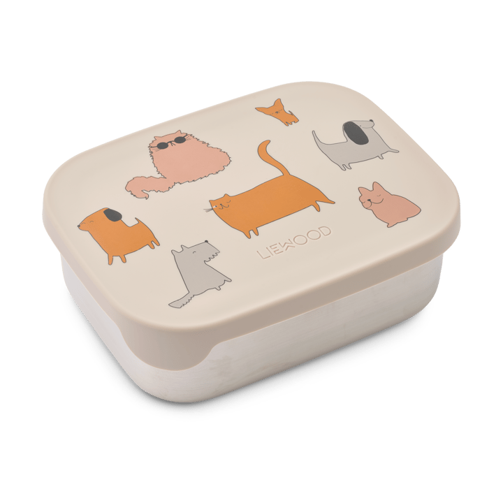 Arthur matlåda 13,5x17 cm - Cats and Dogs-Sandy - Liewood