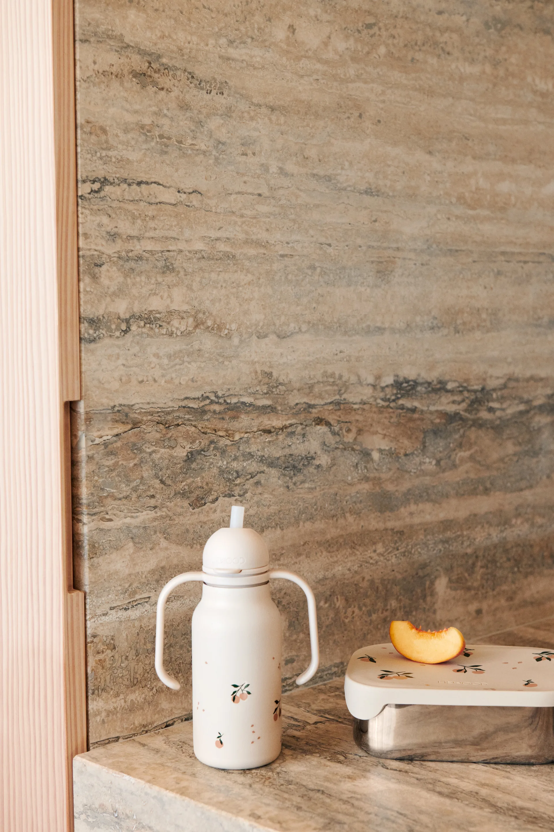 Arthur matlåda 13,5x17 cm, Peach-Sea shell mix Liewood