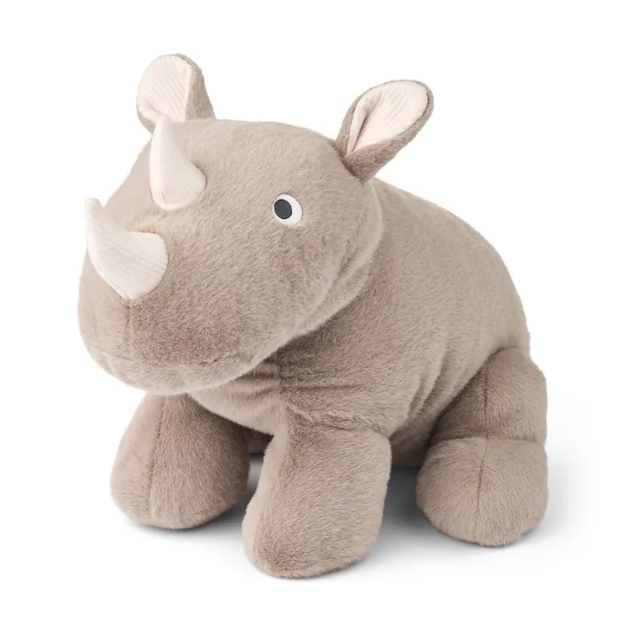 Barnaby Rhino gosedjur noshörning large - Stone beige - Liewood