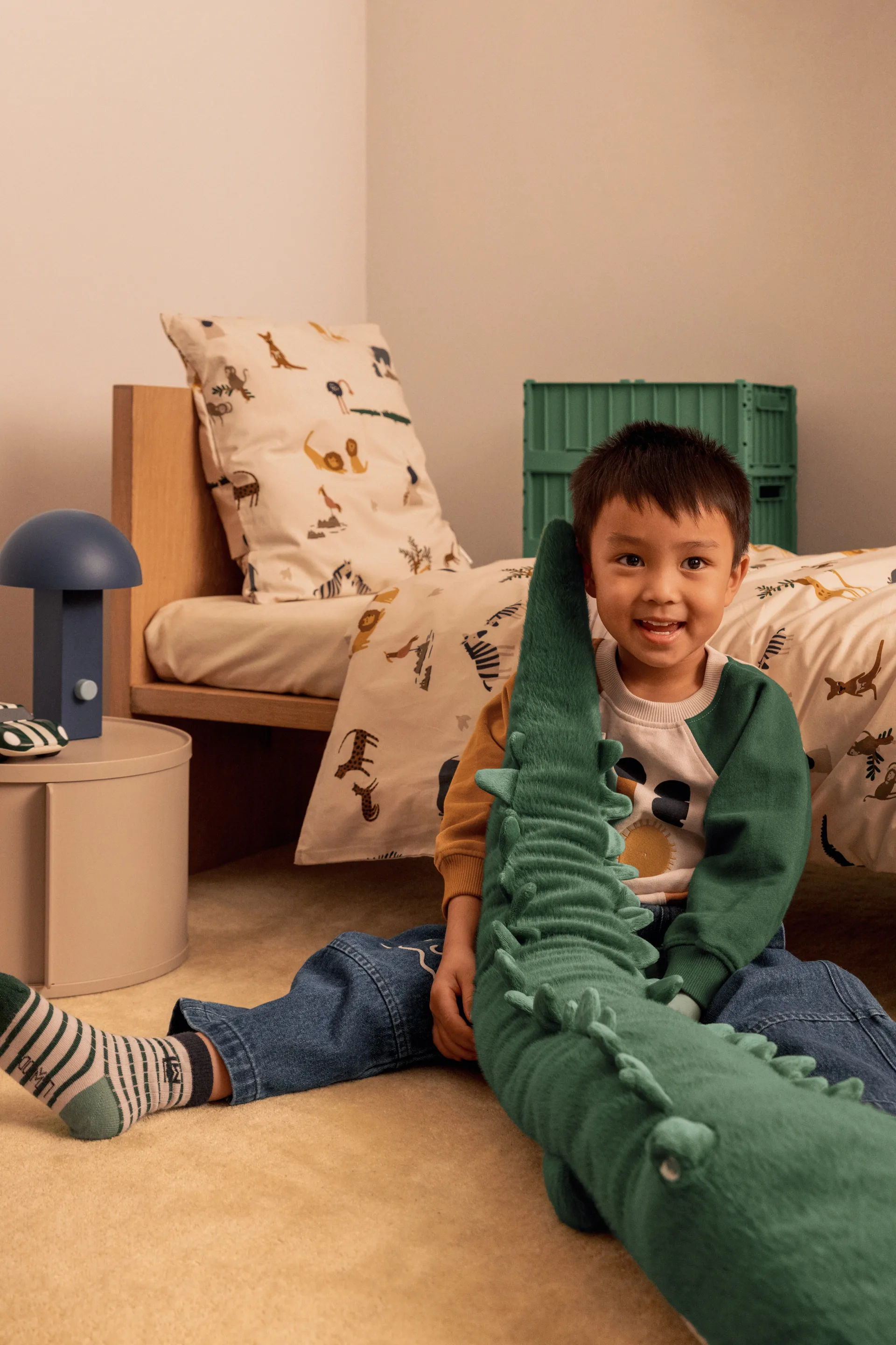 Baryden Carlos Krokodil gosedjur, Garden green Liewood