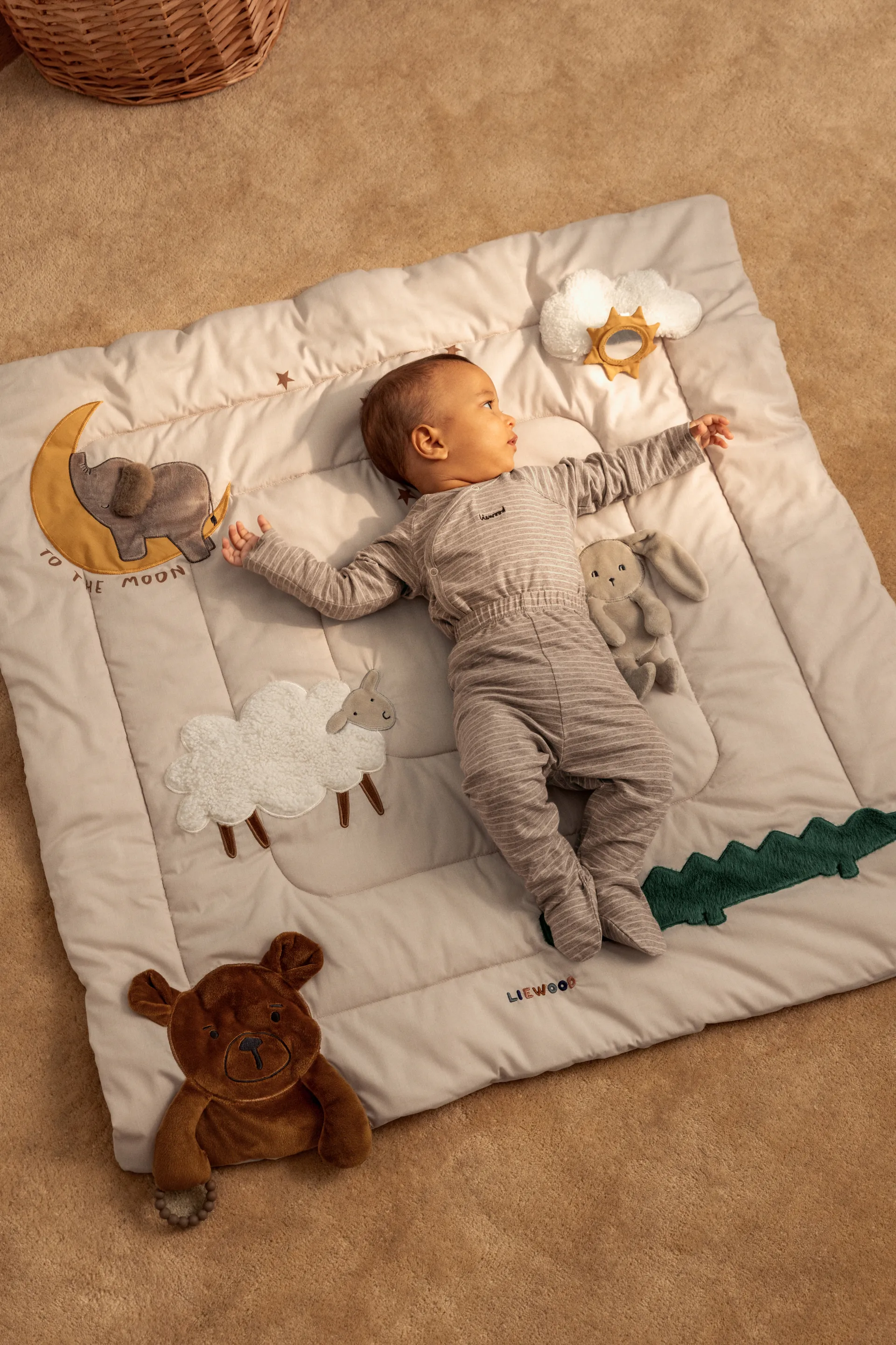 Bernet aktivitetsfilt 95x95 cm, Sandy multi mix Liewood