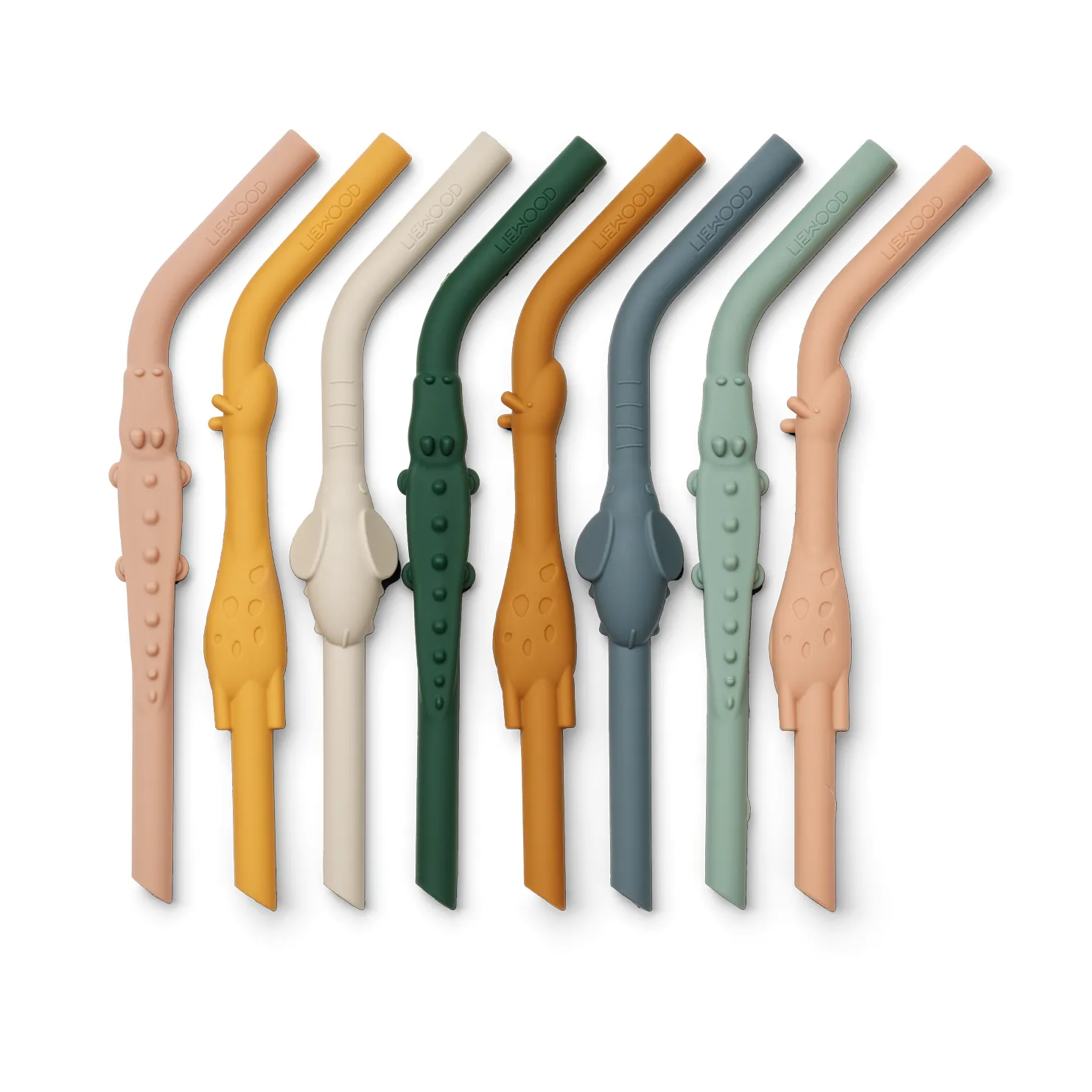 Carlson All Together sugrör 8 delar, Yellow mellow multi mix Liewood