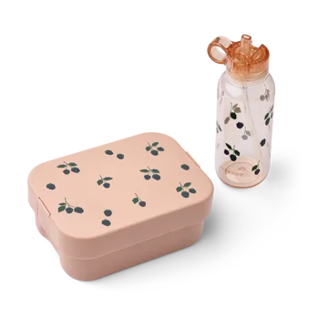 Chelsey printed lunchbox set 2 delar - Berry-Pale Tuscany - Liewood