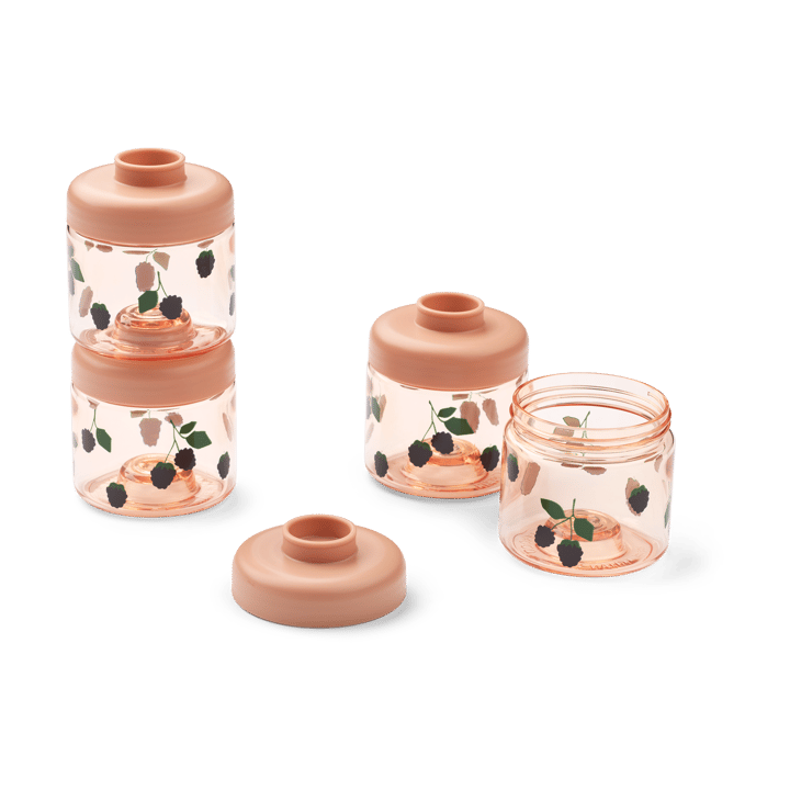 Dominique barnmatsburkar 100 ml 4-pack - Berry-Pale Tuscany - Liewood