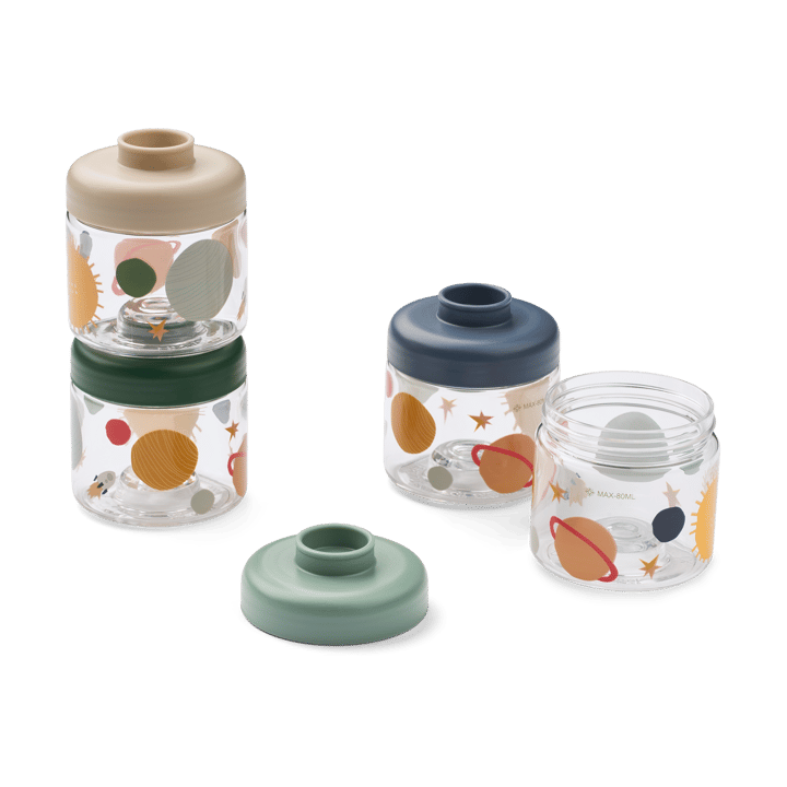 Dominique barnmatsburkar 100 ml 4-pack - Universe-Classic navy - Liewood