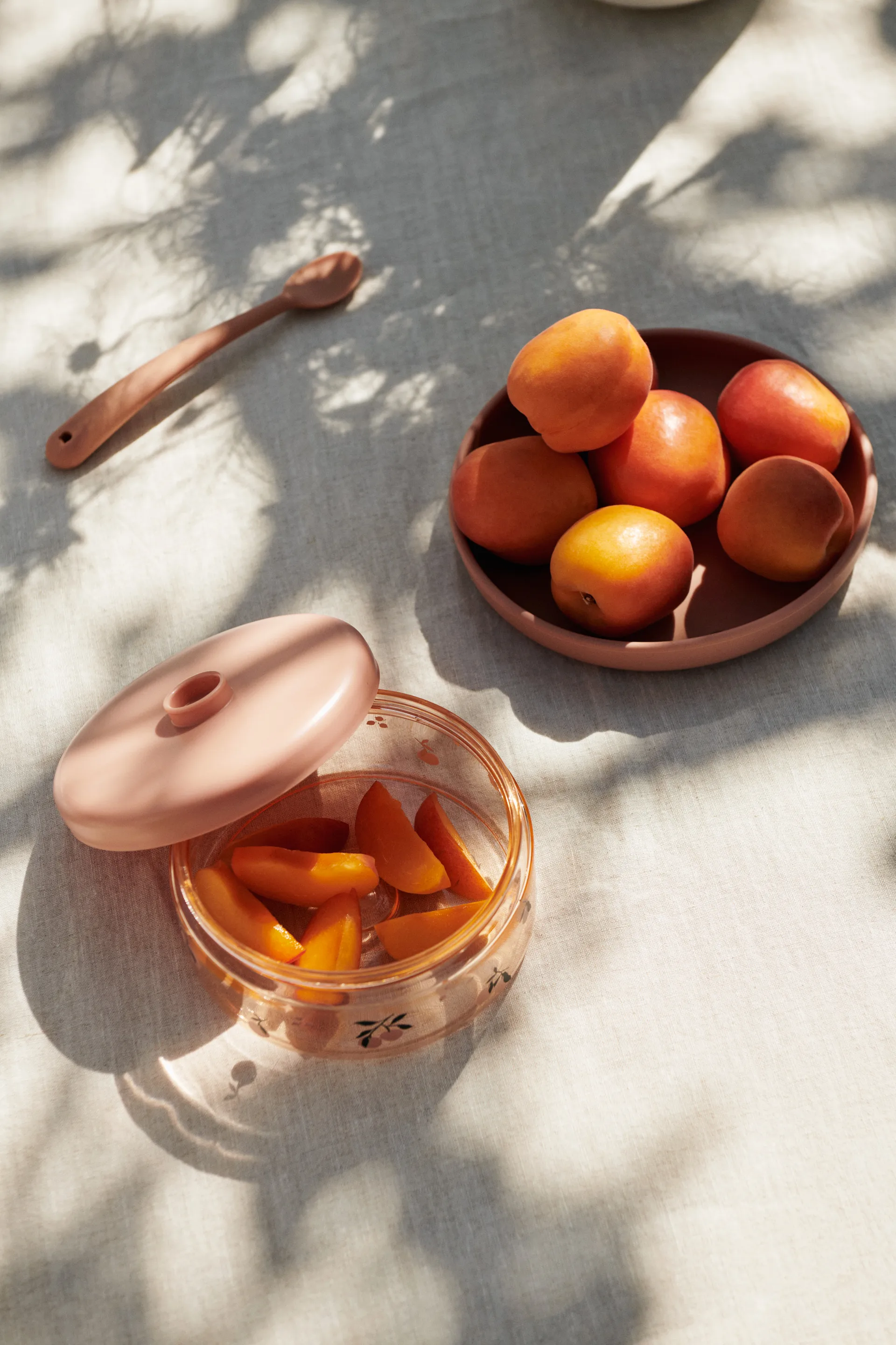 Dominique barnmatsburkar 500 ml 2-pack, Peach-sea shell Liewood