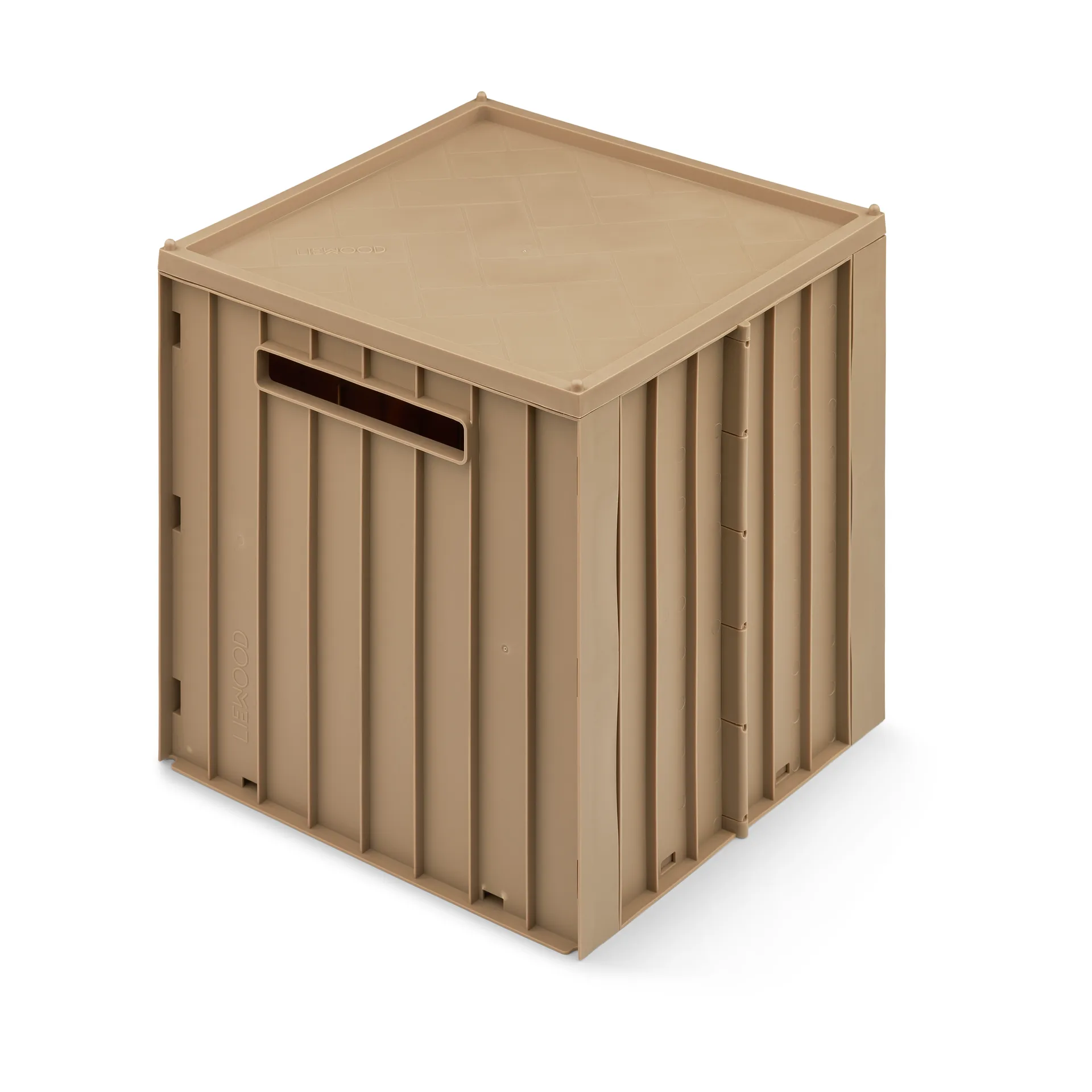 Elijah förvaringsbox med lock 31x31 cm, Oat Liewood