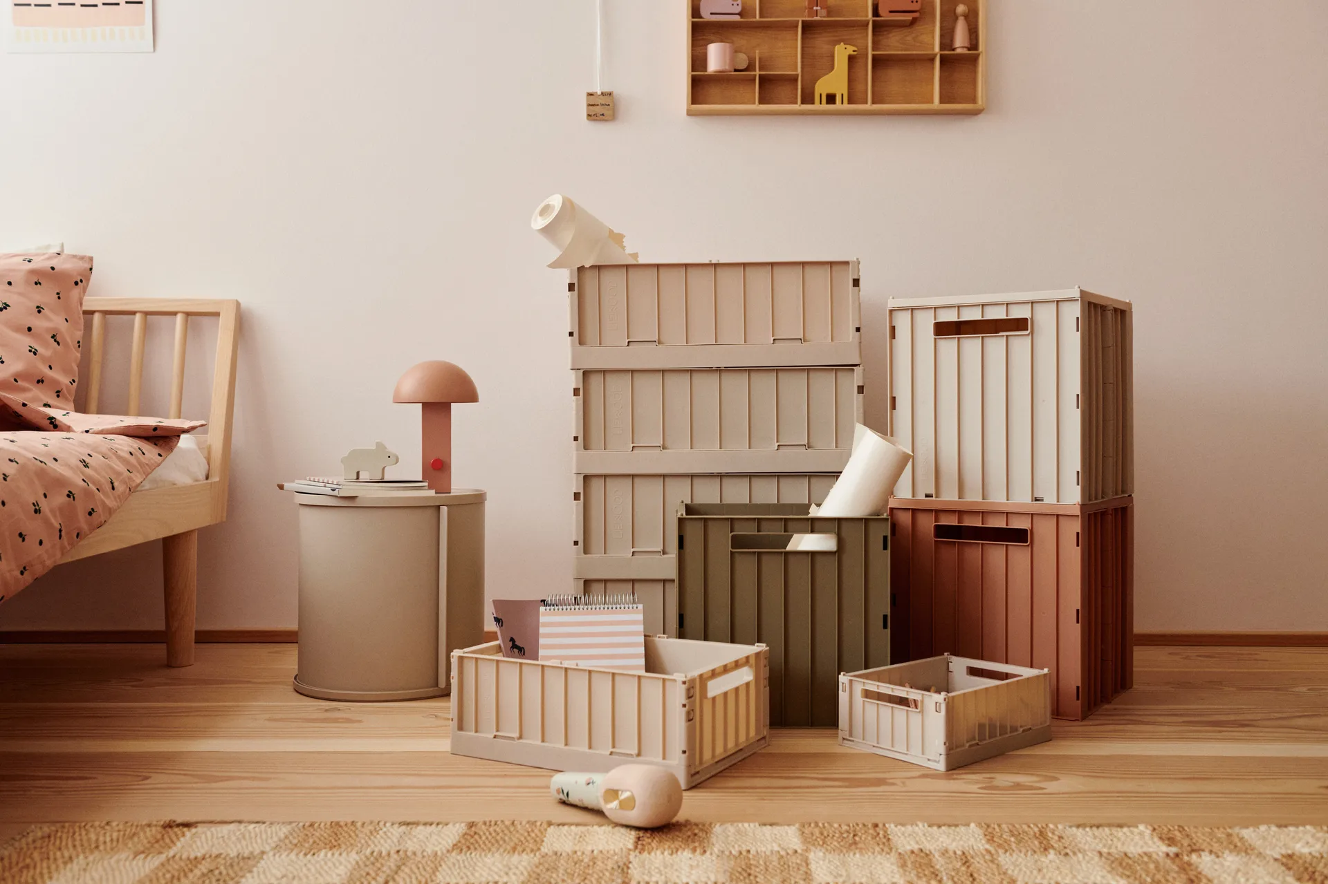 Elijah förvaringsbox med lock 31x31 cm, Sandy Liewood