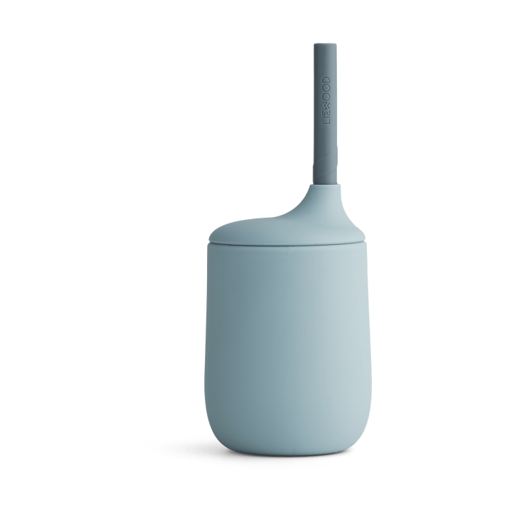 Ellis sippy cup pipmugg med sugrör 23 cl - Sea blue-blue wave mix - Liewood