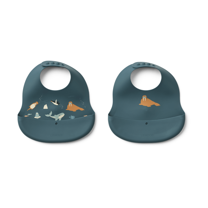 Ember printed haklapp 2 delar - Arctic Sea-Ocean view - Liewood