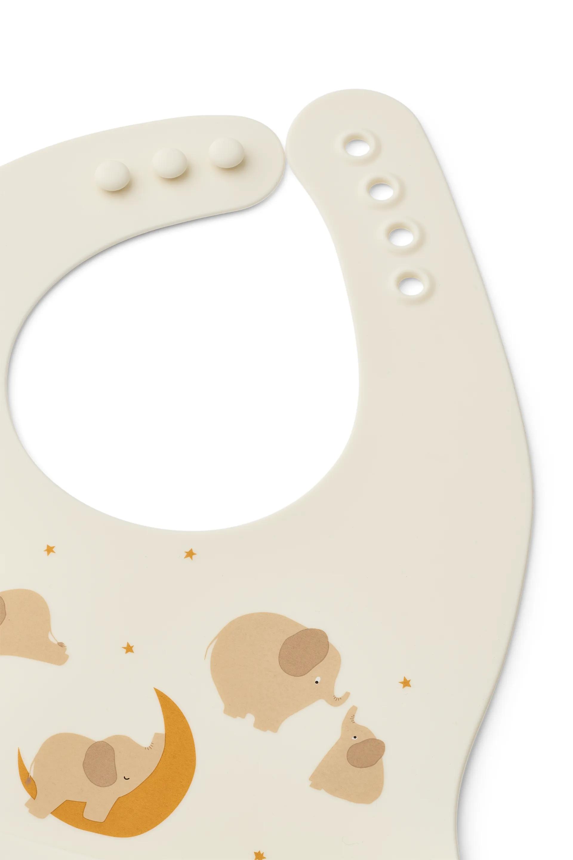 Ember printed haklapp 2 delar, Elephant-Creme de la creme Liewood