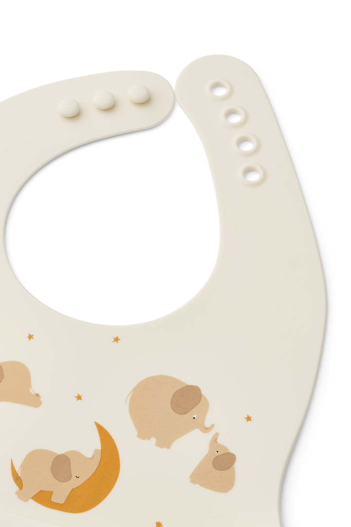 Ember printed haklapp 2 delar, Elephant-Creme de la creme Liewood