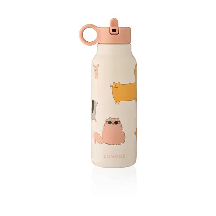 Falk vattenflaska 35 cl - Cats and Dogs-Sandy - Liewood