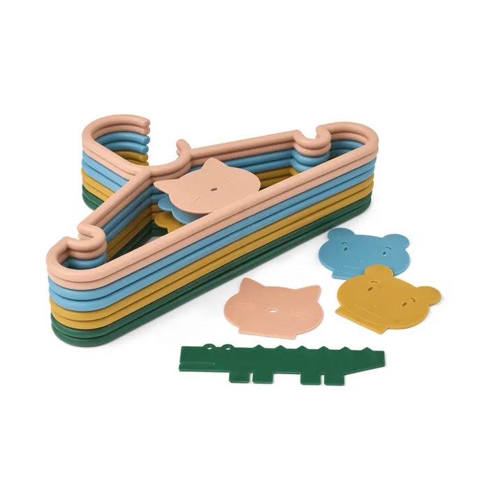 Falton Classic klädhängare - Yuzu multi mix, 8-pack - Liewood