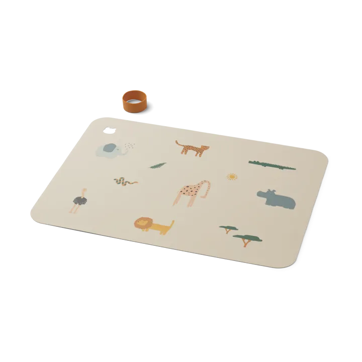 Jude bordstablett 30,2x42,1 cm - Safari sandy mix - Liewood