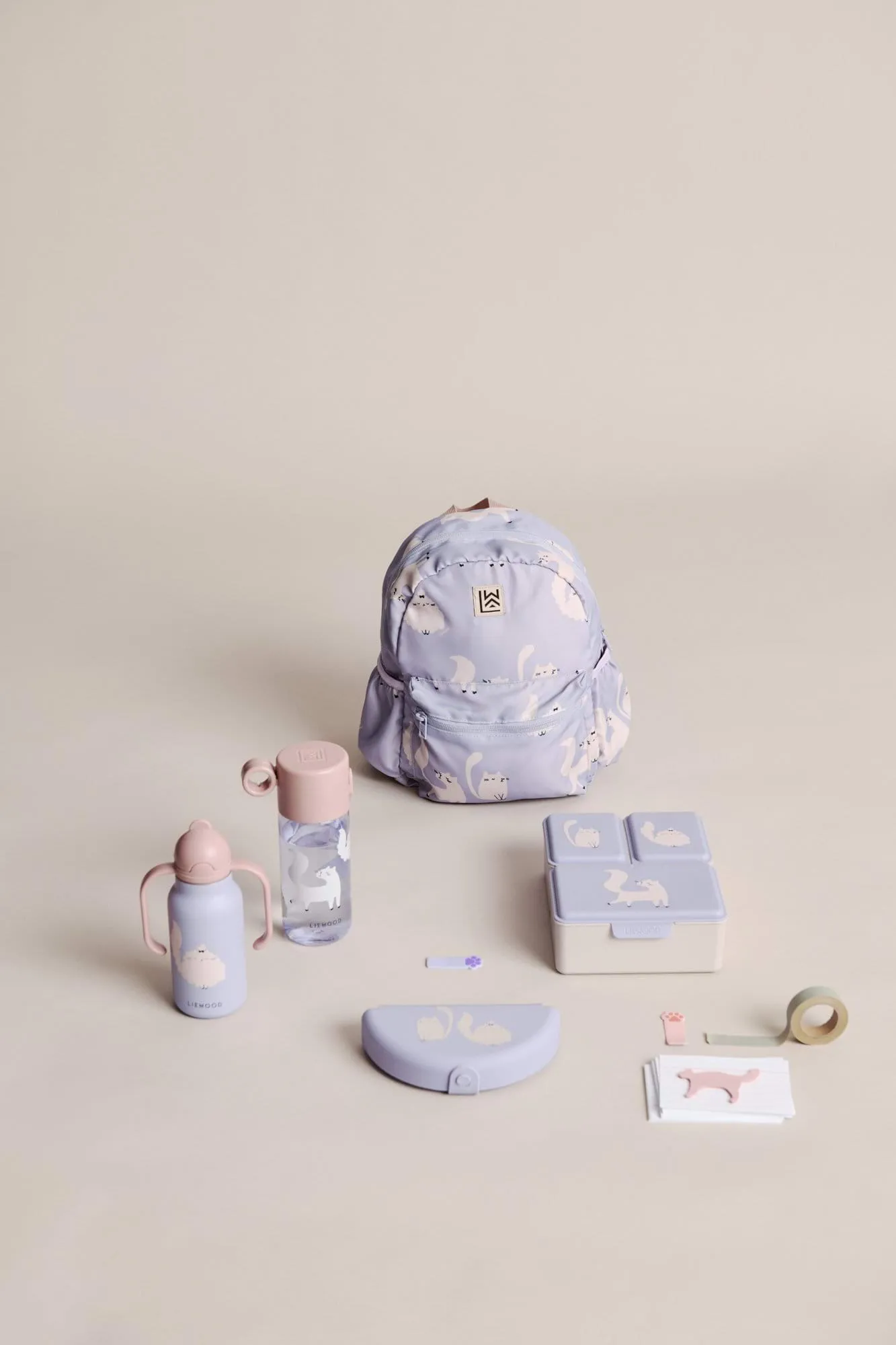 Kimmie vattenflaska 25 cl, Cat-Warm lilac Liewood