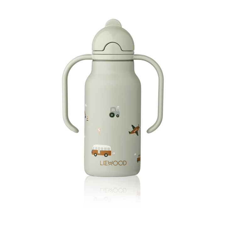 Kimmie vattenflaska 25 cl - Vehicles-Dove blue - Liewood