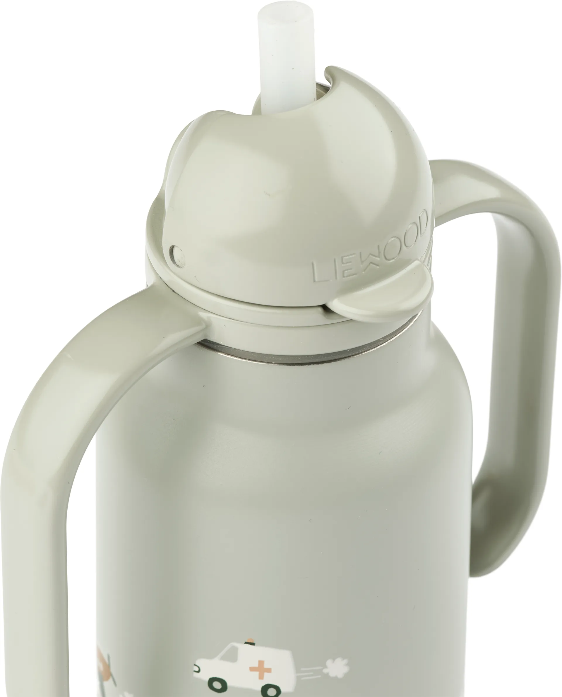 Kimmie vattenflaska 25 cl, Vehicles-Dove blue Liewood