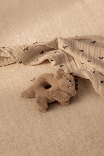 Lewis muslin filt 2-pack 65x65 cm - Mini whale-Sandy - Liewood