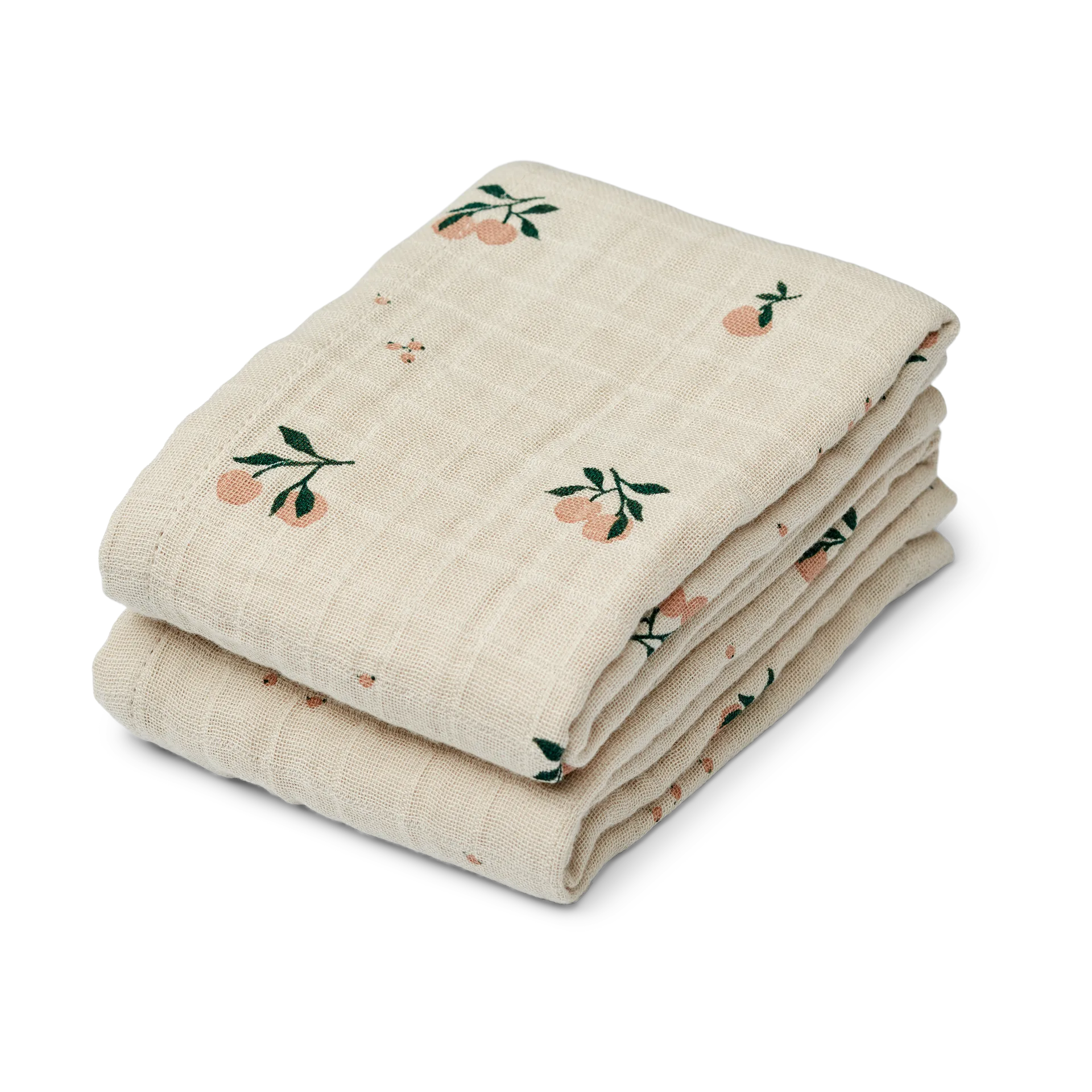 Lewis muslin filt 2-pack 65x65 cm, Peach-Sea shell mix Liewood