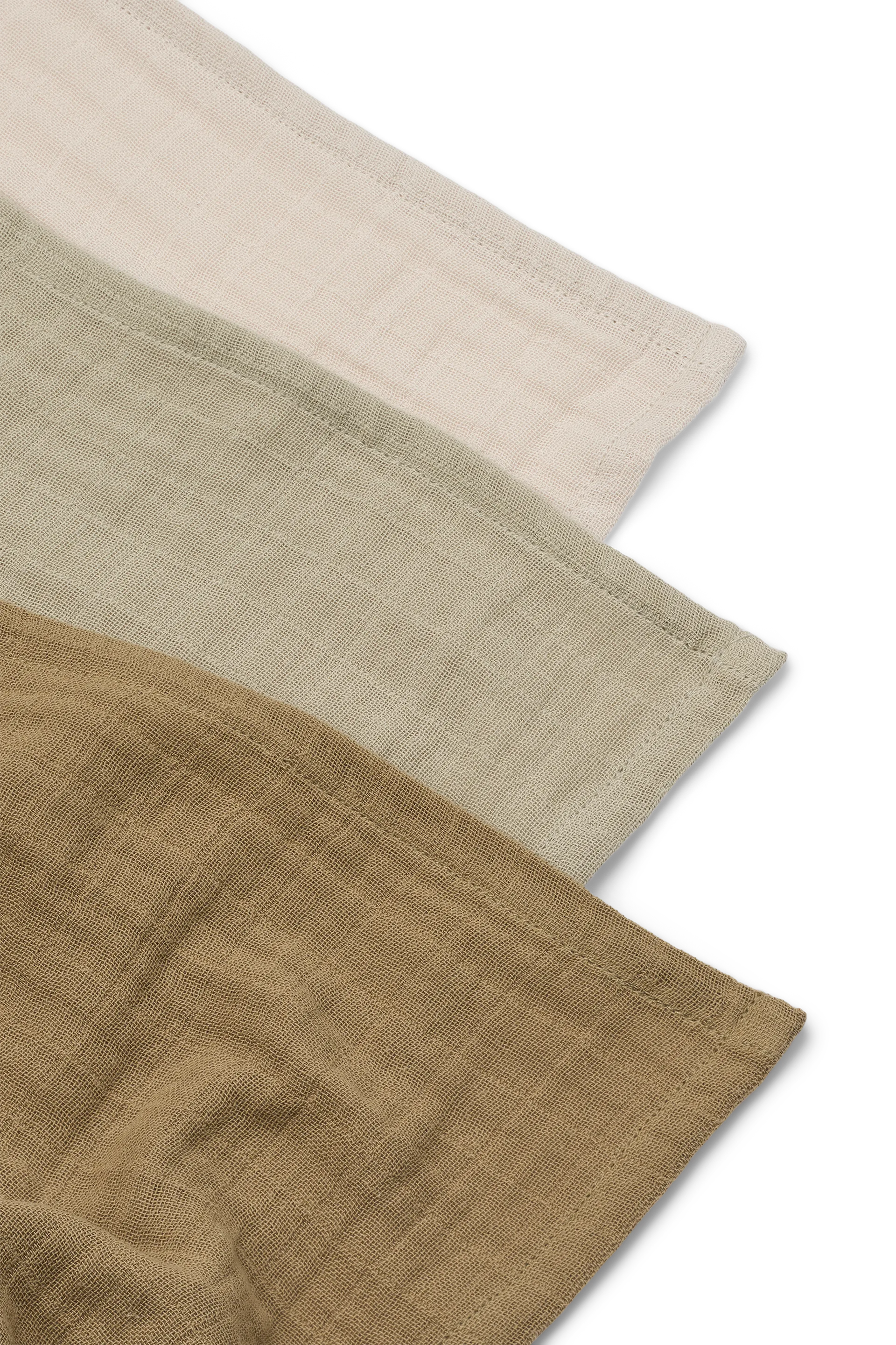Lewis muslin filt 3 delar 65x65 cm, Sandy mix Liewood