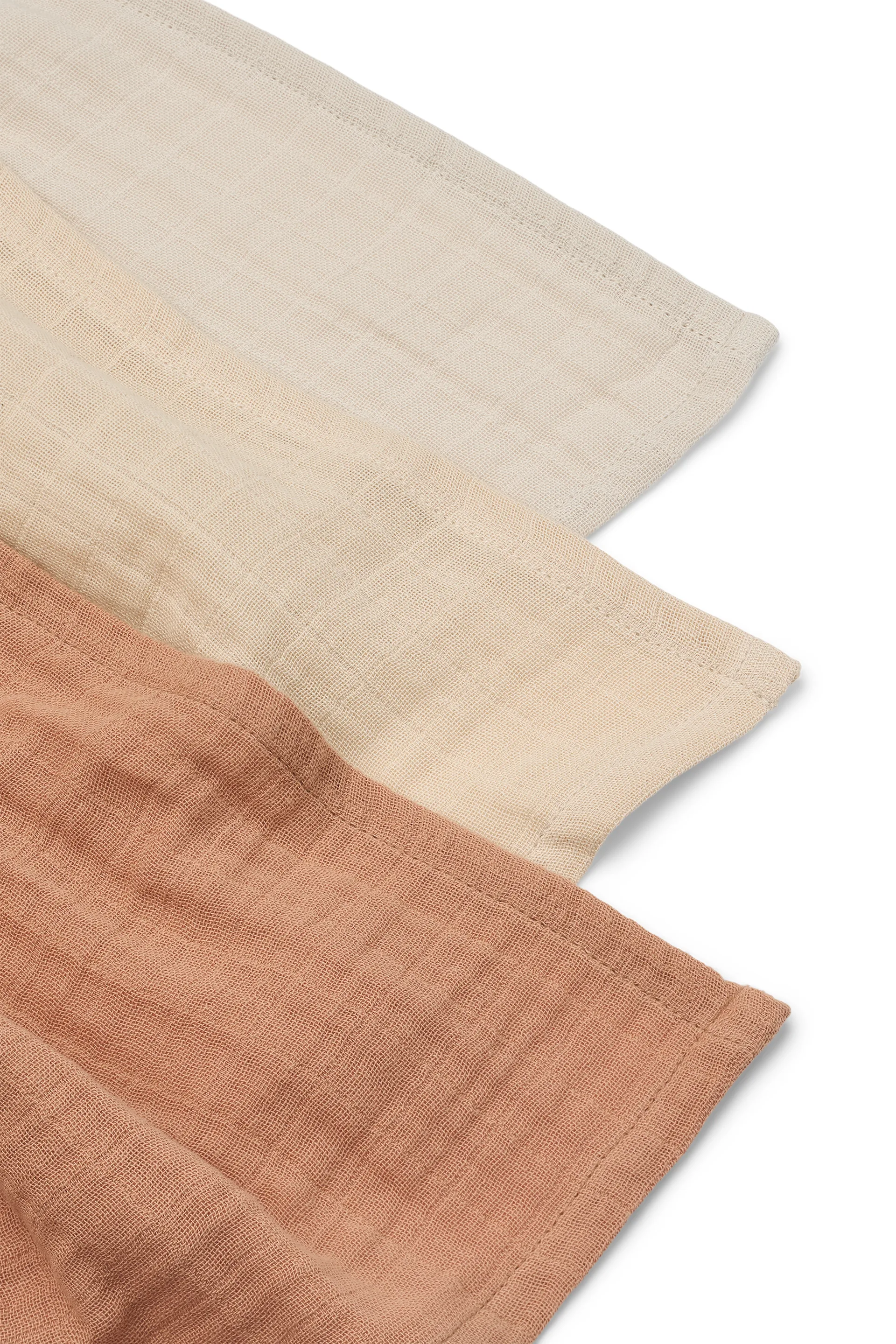 Lewis muslin filt 3 delar 65x65 cm, Tuscany rose mix Liewood