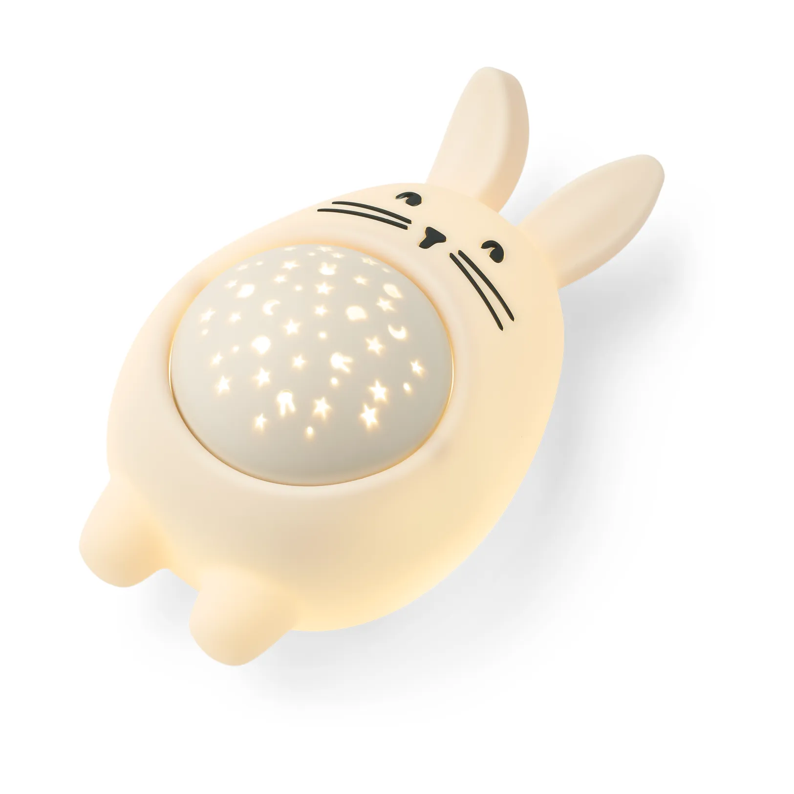 Manuel rabbit nattlampa med projektor och ljud, Sandy Liewood