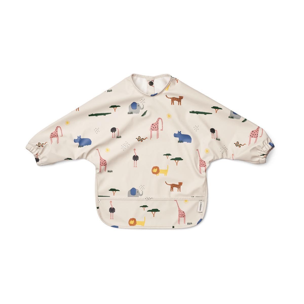 Liewood Merle haklapp med ärm Safari sandy mix | Skandinavisk Design | Övriga köksredskap | Beige