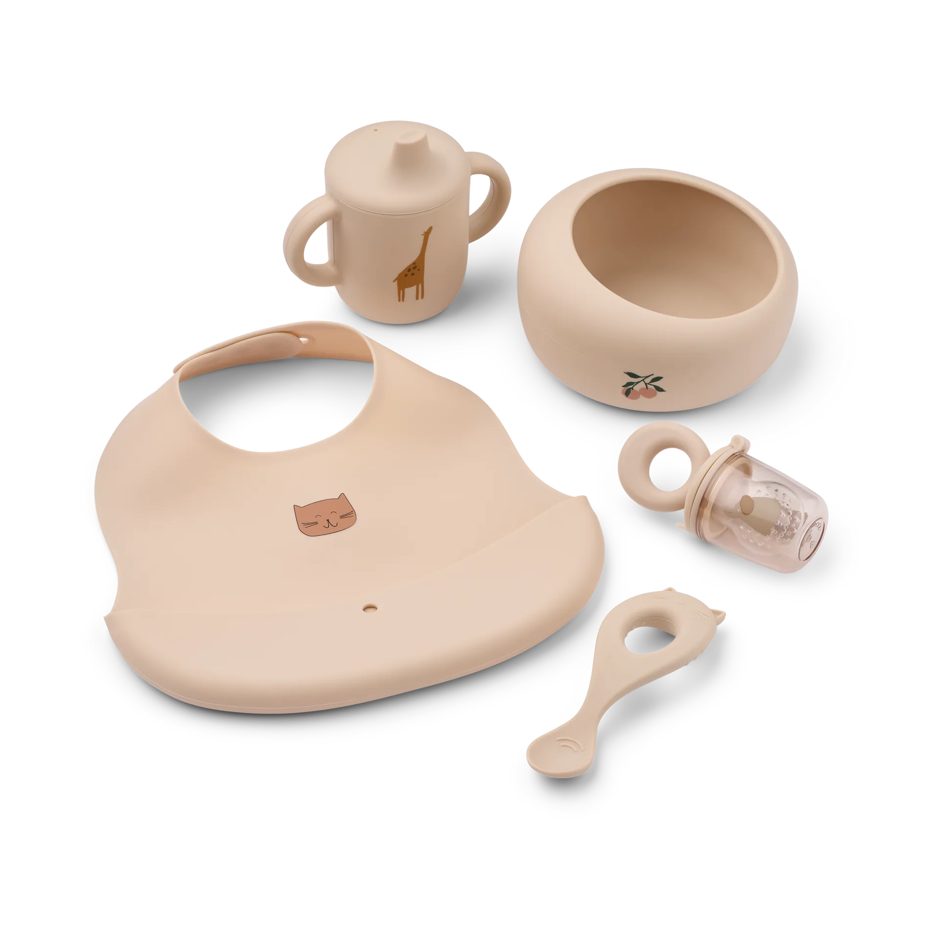 Mileah baby mealtime servisset, Apple blossom Liewood