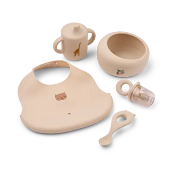 Mileah baby mealtime servisset - Apple blossom - Liewood