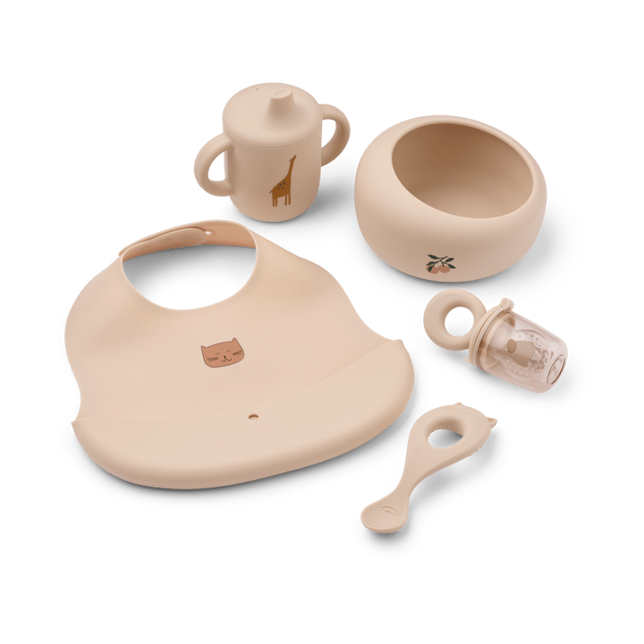 Mileah baby mealtime servisset - Apple blossom - Liewood